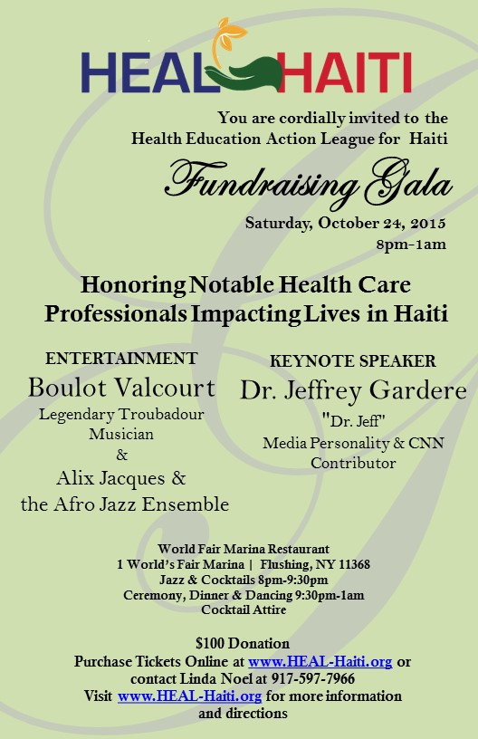 HEAL Haiti Fundraising Gala Invitation